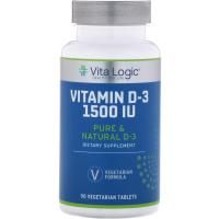 Vita Logic, Vitamin D3, 1500 МЕ, 90 Vegetarian Tablets