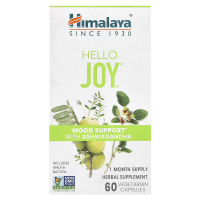 Himalaya, Hello Joy, поддержка настроения с ашвагандой, 60 вегетарианских капсул