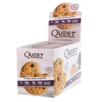 Quest Nutrition, Белковое печенье, овсянка и изюм, 12 в упаковке, по 63 г каждое