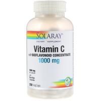 Solaray, Витамин C с концентратом биофлавонида, 1000 мг, 250 вегетарианских капсул