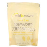 Mild By Nature, Средство для мытья посуды в посудомоечной машине, с ароматом лимона, 10 капсул, 0,39 фунта, 177 г (6,24 унции)