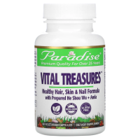 Paradise Herbs, Vital Treasures, Hair, Skin & Nails, 60 Vegetarian Capsules