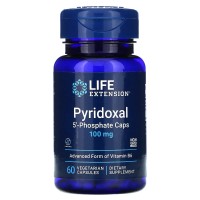 Life Extension, Пиридоксаль 5'-фосфатные капсулы, 100 мг, 60 вегетарианских капсул