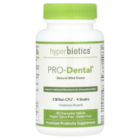 Hyperbiotics, PRO-Dental, натуральный мятный вкус, 90 жевательных таблеток