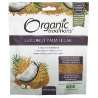 Organic Traditions, Сахар с кокосовой пальмой, 227 г (8 унций)