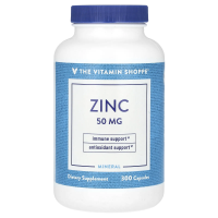 The Vitamin Shoppe, цинк, 50 мг, 300 капсул