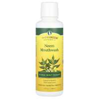 Organix South, TheraNeem Organix, жидкость для полоскания рта Neem, травяная терапия мяты, 16 жидких унций (480 мл)