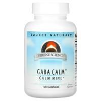 Source Naturals, Успокоительное средство GABA Calm с мятным вкусом, 120 пастилок