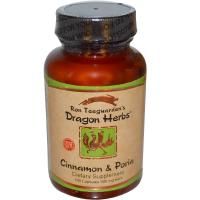 Dragon Herbs, Корица с порией, 500 мг, 100 капсул