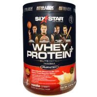 Six Star, Six Star Pro Nutrition, сывороточный белок +, элитная серия, ваниль и сливки, 2 фунта (907 г)
