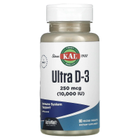 KAL, Ultra D3, Unflavored, 10000 МЕ, 90 Micro Tablets