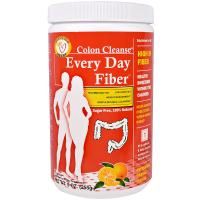 Health Plus, "Чистка кишечника с ежедневными волокнами", средство для чистки толстого кишечника с пищевыми волокнами и освежающим апельсиновым вкусом, 9 унций (255 г)
