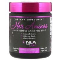 NLA for Her, Her Aminos, полноценная смесь аминокислот, апельсиновое мороженое, 0,56 фунта (254 г)