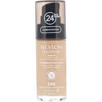 Revlon, Тональная основа Colorstay Makeup для комбинированной и жирной кожи, оттенок 240 «Средний бежевый», 30 мл
