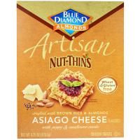 Blue Diamond, Artisan Nut-Thins, крекеры с сыром Азиаго, 4.24 унций (120.5 г)