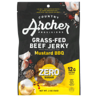 Country Archer Jerky, Grass-Fed Beef Jerky, Mustard BBQ,  2 oz (56 g)