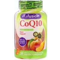 VitaFusion, CoQ10, Natural Peach Flavor, 200 mg, 60 Gummies
