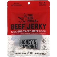 The New Primal, Beef Jerky, Honey & Cayenne, 2 oz (56 g)