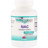 Nutricology, NAC, N-ацетил-L-цистеин, 120 таблеток