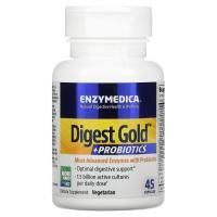 Enzymedica, Digest Gold + пробиотики, 45 капсул