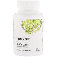 Thorne Research, Niacel-250, никотинамидрибозид, 60 капсул