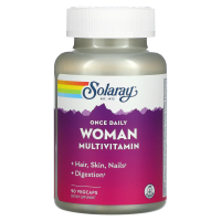 Solaray, Раз в день, витамины для женщин, Multi-Vita-Min, 90 вегетарианских капсул