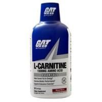 GAT, L-Карнитин - Аминокислотная жидкость (1500 мг) Смесь ягод 16 унций