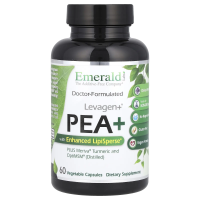 Emerald Laboratories, Levagen+® Pea+ with Enhanced LipiSperse®, 60 Vegetable Capsules