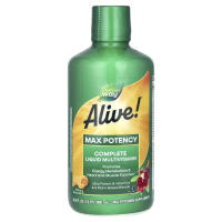 Nature's Way, Alive!, жидкие мультивитамины, максимальная эффективность, цитрусовый вкус, 30,4 ж. унц. (900мл)