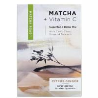 Matcha Road, матча с витамином С, смесь для приготовления напитка, цитрусовые с имбирем, 10 пакетиков по 5 г (0,18 унции)