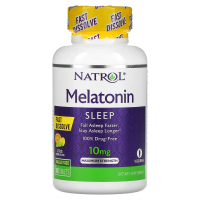Natrol, Мелатонин, максимальная сила, цитрусовый вкус, 10 мг, 100 таблеток
