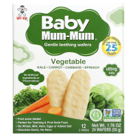 Hot Kid, Baby Mum-Mum, рисовые галеты с овощами, 25 шт.