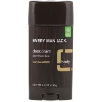 Every Man Jack, Дезодорант с ароматом сандала, 3,0 унции (88 г)