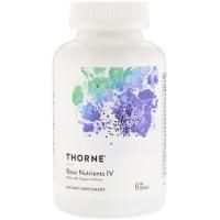 Thorne Research, Basic Nutrients IV, мультивитамины c медью и железом, 180 капсул