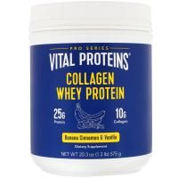 Vital Proteins, Коллагеновый сывороточный протеин, банан, корица и ваниль, 20,3 унции (575 г)