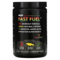RSP Nutrition, Fast Fuel, формула перед тренировкой, восполнение жидкости и выносливость, со вкусом ямайского тропического пунша, 330 г (11,64 унции)