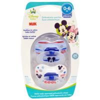 NUK, Ортодонтическая соска Disney Baby Mickey Mouse, 0-6 месяцев, 2 шт