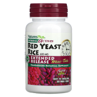 Nature's Plus, Herbal Actives, Red Yeast Rice, 600 mg, 60 Mini-Tablets