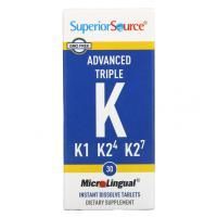 Superior Source, Advanced Triple K, 30 быстрорастворимых таблеток MicroLingual