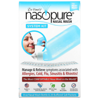 Nasopure, Система для промывания носа, набор с системой, 1 набор