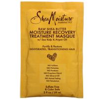 SheaMoisture, Raw Shea Butter, Moisture Recovery Treatment Masque with Seal Kelp & Argan Oil, 2 fl oz (59 ml)