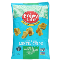 Enjoy Life Foods, Light & Airy Lentil Chips, Dill & Sour Cream Flavor, 4 oz (113 g)