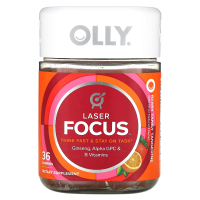 OLLY, Laser Focus жевательные таблетки, со вкусом ягод и мандарина, 36 жевательных таблеток