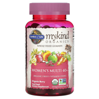 Garden of Life, Mykind Organics, мультивитамин для женщин старше 40 лет, органические ягоды, 120 жевательных конфет