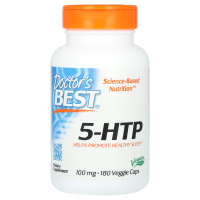 Doctor's Best, 5-HTP, 100 мг, 180 вегетарианских капсул