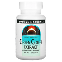 Source Naturals, Экстракт зеленого кофе, 500 мг, 60 таблеток