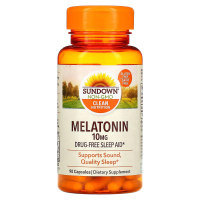 Sundown Naturals, Мелатонин, 10 мг, 90 капсул