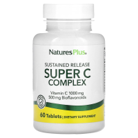 Nature's Plus, суперкомплекс с витамином C длительного высвобождения, 60 таблеток