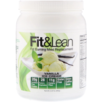 Fit & Lean, Fit & Lean, Fat Burning Meal Replacement, Vanilla Ice Cream, 0.97 lb (440 g)
