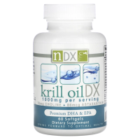 Natural Dynamix (NDX), Масло криля DX, 1000 мг, 60 мягких капсул